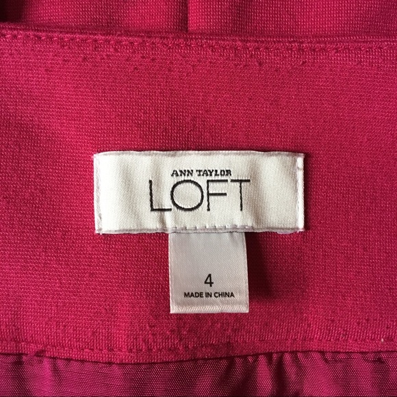 Ann Taylor Loft Pink Mini Skirt Size 4 - Picture 6 of 6